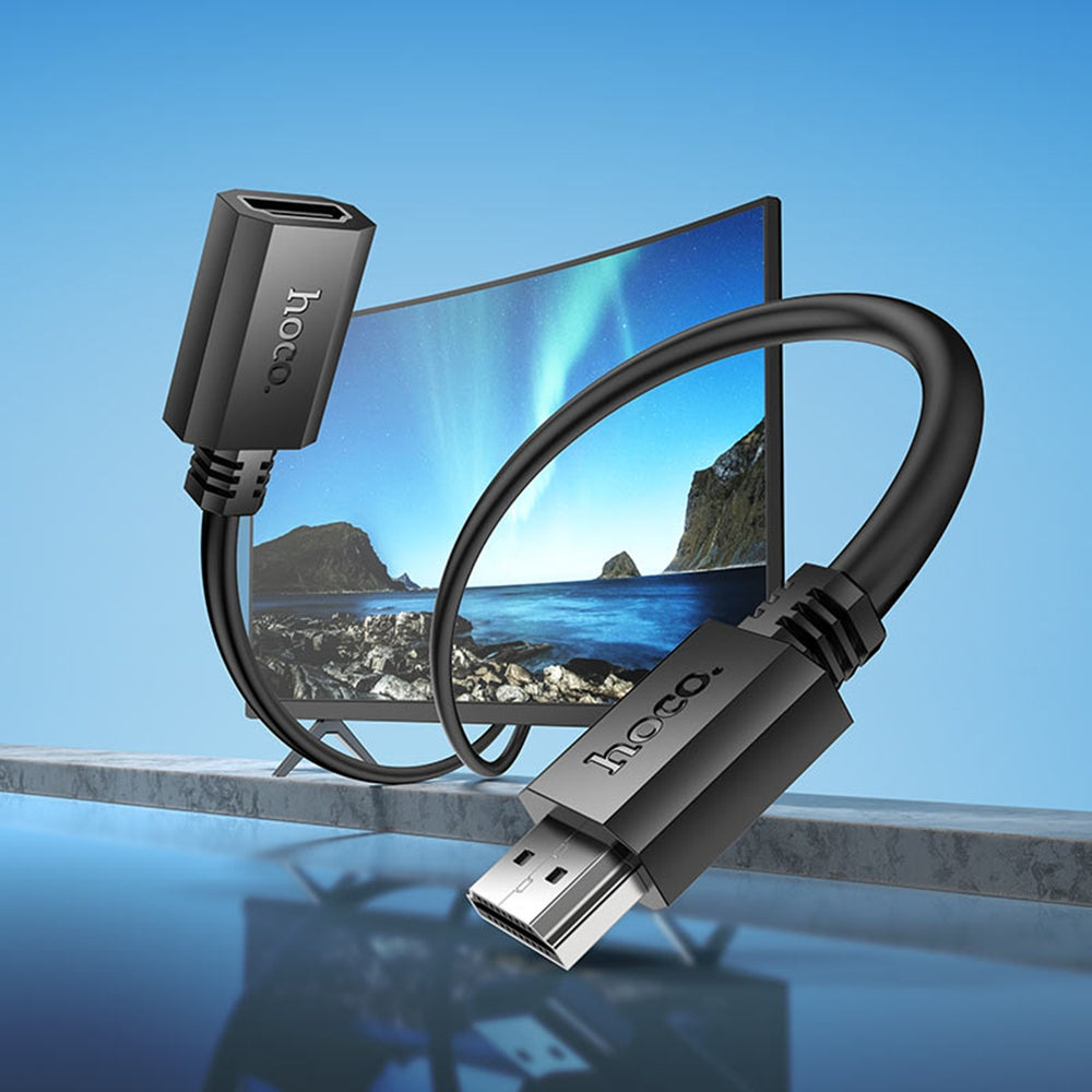 Câble adaptateur vidéo 4K HDMI mâle vers HDMI femelle (1 m) Câble adaptateur vidéo 4K HDMI mâle vers HDMI femelle (1 m)